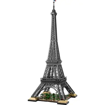NOVÉ IKONY 10307 Eiffelova Veža 150 CM Architektúry Mesta Model Budovy Nastaviť Bloky Tehly Hračky Pre Dospelých, Deti Darček 10001Pieces