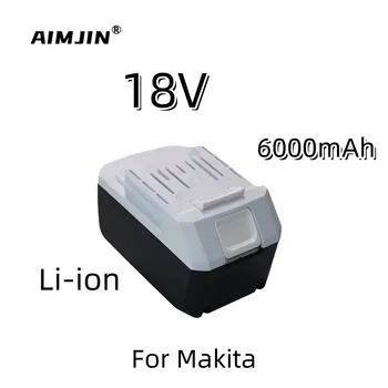 18V 6.0 Ah Li-ion Batéria pre Makita BL1813G Nabíjateľná Náhradné Batérie BL1811G BL1815G 195608-4 Náradie Power Bank