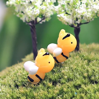 2 Ks Nové Karikatúra Roztomilý Mini Bacuľaté Včely Ozdoby Tvorivé Moss Micro Krajiny Črepníkové Rastliny DIY Doplnky, Dekorácie