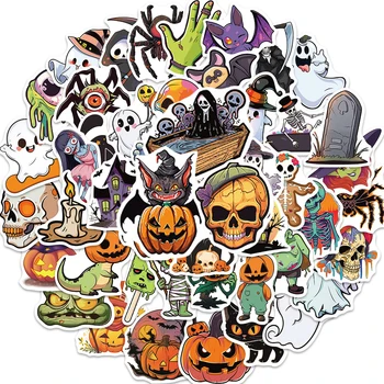 10/50Pcs Cartoon Gotický Halloween Pestrý Nálepky Pack pre Deti Scrapbooking Cestovné Batožiny Notebook Dekorácie Graffiti Obtlačky