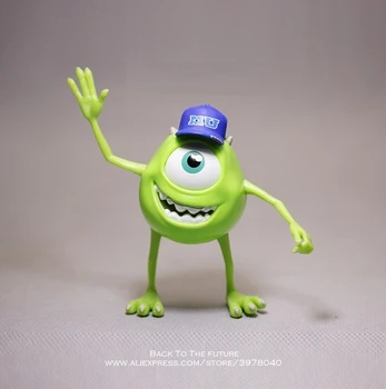 Disney Monsters University Mike Wazowski Pán Q 10 cm Akcia Obrázok Anime Mini Dekorácie PVC Zber Figúrka Toy model darček