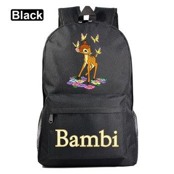 Disney Bambi Vytlačené Školský Batoh Cartoon Deti Bežné Bookbags Dievčatá Chlapci Aktovka Harajuku Cestovné Tašky Mochila