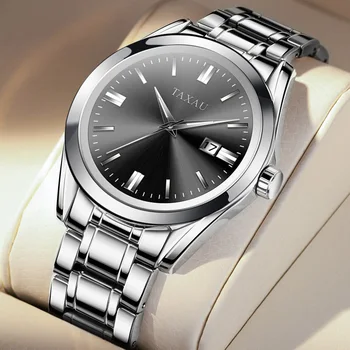 TAXAU Luxusné Značky Classic Business Hodinky Pre Mužov Nerezovej Ocele, Vodotesné Módne Náramkové hodinky Quartz Človek Pozerať Reloj Hombre