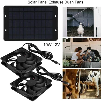 Solárna Energia Vysoko Kvalitné Materiály Solárnych odťahový Ventilátor Vetranie Ventilátor Skleníkových RV Ventilátor Solárny Panel Powered 2m Kábel