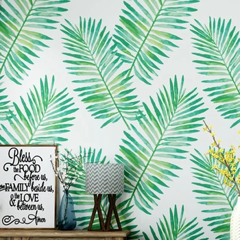 Nordická Zelená Banán List Wall Paper Domova Doplnky, Tapety na Obývacia Izba, Spálňa Steny Papier Dom nástenná maľba para porovnanie