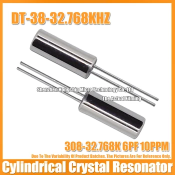 (10PCS) DT-38 32.768 K 32.768 KHZ 6PF 10PPM Valcové Crystal Oscilátor 308 3x8MM 3.0*8,0 mm Kremeň Rezonátor DIP-2