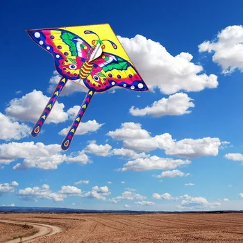 Farebné Kite Dlhý Chvost Nylon Vonkajšie Lietajúci Draci Hračky Pre Deti detský Kite Surf S 50M Kite Line Vysoká Kvalita