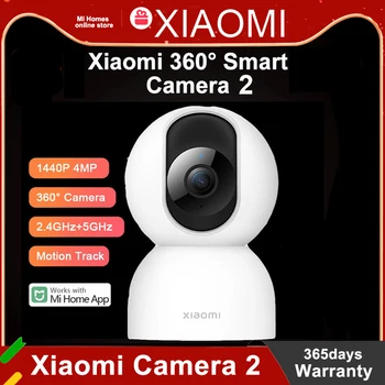 Xiao Mi Smart Fotoaparát 2 PTZ 360 Stupeň 1440P WiFi IP CCTV Kamera 2,4 GHz, 5 ghz Nízke Svetlo Plné Farby Domov Baby Security Monitor