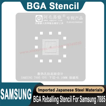 BGA Šablóny Pre Samsung 7885 CPU Vzorkovníka Presádzaní tin osiva korálky Opravy BGA Vzorkovníka