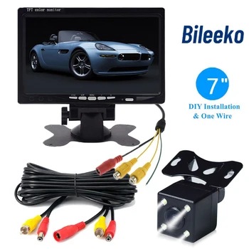 Auto Backup kamerový Systém 7 palcový Monitor s Nočné Videnie Zozadu Camerafor Autá/Trailer/Van/Jeep/SUV/Vozidlo