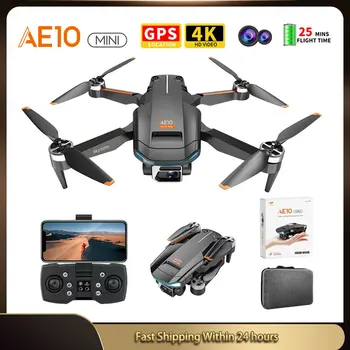 AE10 MINI 4K Kamera Drone Profesionálny GPS Optický Tok, Diaľkové Ovládanie Dron FPV Striedavý Motor RC Quadcopter Hučí