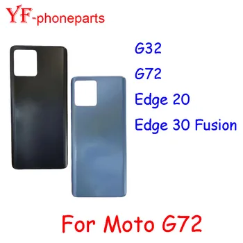 Pre Motorola Moto G32 G72 Edge 20 Okraji 30 Fusion Späť Kryt Batérie Zadný Panel Dverí Bývanie Prípade Opravy Dielov