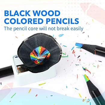 Drevené Rainbow Farebné Ceruzky, 7 Farieb V 1 Rainbow Ceruzky, Pre Viacfarebná Core, (12) Drevené Rainbow Farebné Ceruzky, 7 Farieb V 1 Rainbow Ceruzky, Pre Viacfarebná Core, (12) 3