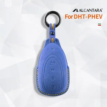 Alcantara Auto Diaľkové Tlačidlo Prípade Kryt Plášťa Pre Veľký Múr Wey LanShan DHT-PHEV Auto Keychain Príslušenstvo