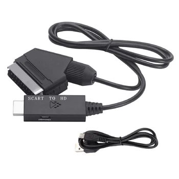 1m Scart HDMI Video Audio Converter Adaptér 1080P 60Hz DC 5V 1A Pre HDTV / DVD / Set-top Box / PAL / NTSC Prevodník Príslušenstvo