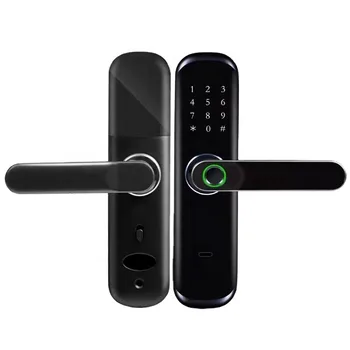 Tuya alebo Ttlock Bezdrôtový Digitálny Smart Dverí Zamky Biometrický snímač Odtlačkov Dverný Zámok s Kľúčom